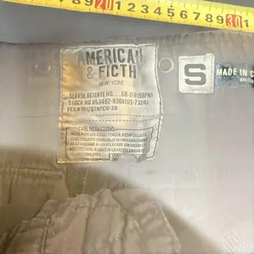 AMERICAN & FICTH 카고 팬츠 S 그레이