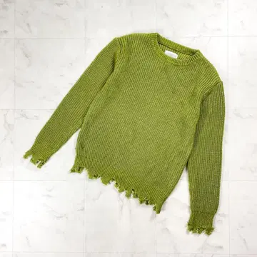 THE GARMENTS 그라인더 니트 그린 사이즈 1*LD924