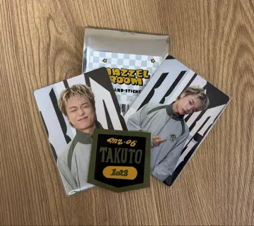 MAZZEL 마제베야 랜덤 포토 카드 & 스티커 세트 TAKUTO 2장