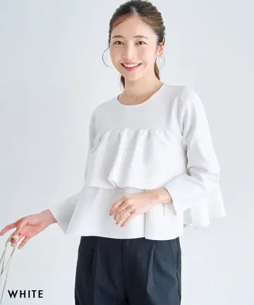 basement 크롭 플레어 니트