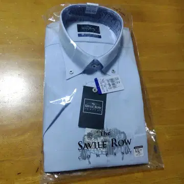 3 사비르 로우 아오야마 양복 43 LL 반팔 버튼다운 셔츠