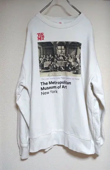 THE MET 아트 프린트 맨투맨 L 사이즈