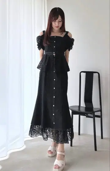 MERCURYDUO 레이스 레이어드 데님 상의 [ 셋업 착용 가능 ]