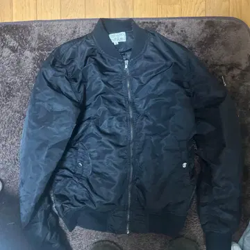 블랙 MA-1 플라이트 자켓 M