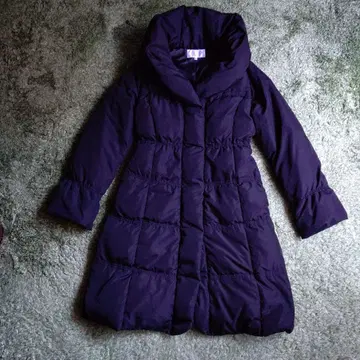 크리스마스 세일 PECA 여배우 옷깃 새상품급 다운 코트 [ LL ]