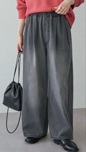 PUAL CE CIN 빈티지 라이크 데님 이지 팬츠