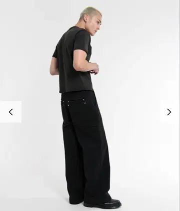 Asapmode 스태킹 캔버스 와이드 레그 팬츠 M