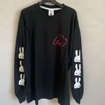 큔 cune 토끼 프린트 긴팔 티셔츠