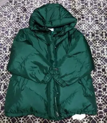 오버 디자인 귀여운 그린 따뜻한 다운