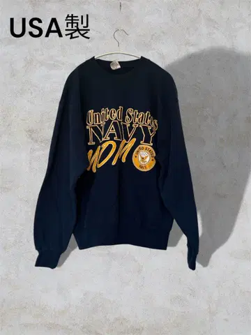 90s 미국제 M.J.SOFFE NAVY 맨투맨 네이비 m