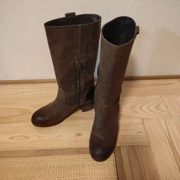 브라운 롱 부츠 EU제 36 23cm