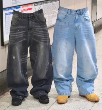 BELVET 배기 데님 팬츠