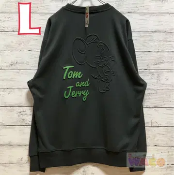 톰과 제리 남성용 트레이닝복 의류 엠보싱 긴팔 귀여운