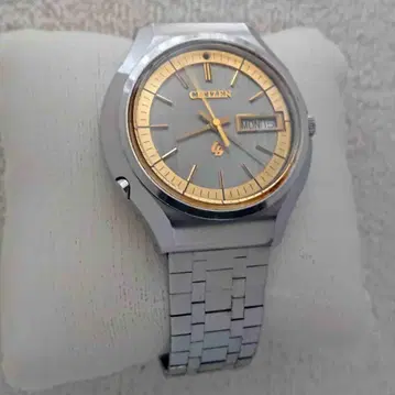 CITIZEN QUARTZ 시티즌 쿼츠 빈티지 골드 그레이