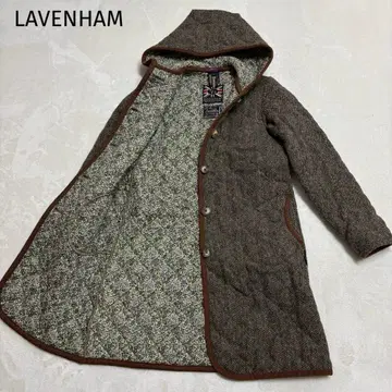 컨디션 최상 허그아워 라벤햄 꽃무늬 퀼팅 자켓 코트 38