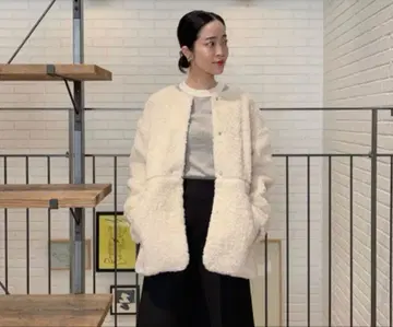 그린 라벨 릴랙싱 노카라 보아 블루종 프리 사이즈