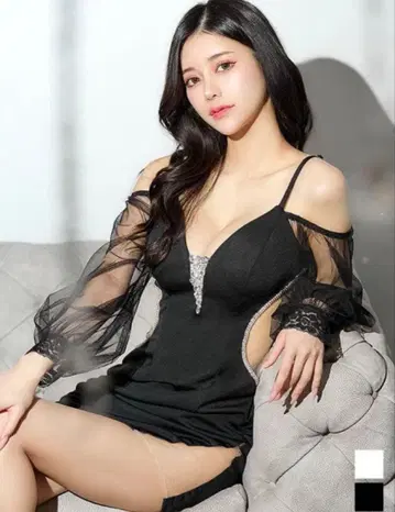 [새상품급] JEWELS 블랙 미니 드레스 오프숄더 드레스 M