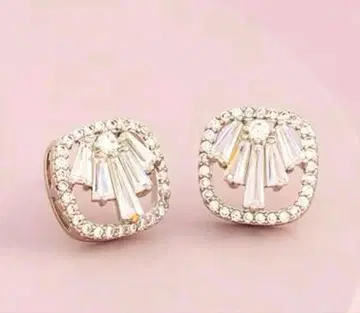 귀걸이 스터드 귀걸이 스톤 케이스 포함 포멀 고급 기프트 입학 졸업