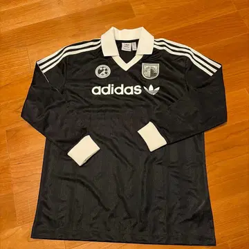 새상품급 adidas 블랙 긴팔 축구 셔츠 게임 셔츠