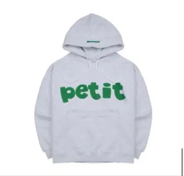 petit 후드 부착 후드티 그레이 태태 착용