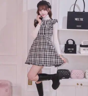 meltie marshmallow op 미니 원피스 블랙