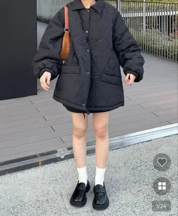 nugu 오버핏 퀼팅 점퍼