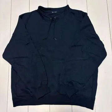 미사용 GU 헤비 웨이트 맨투맨 스탠드 카라 풀오버 블랙 XL