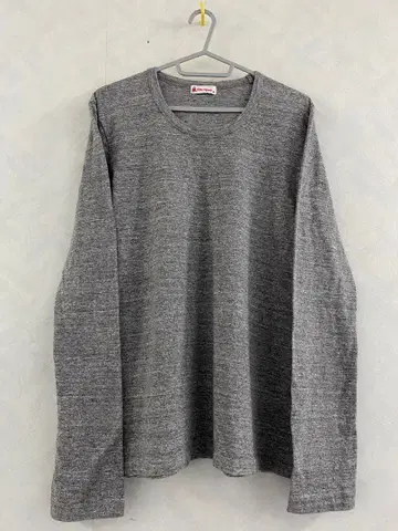 R by 45rpm 티셔츠 남성용 그레이 롱 T 45rpm