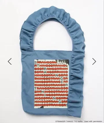 STRANGER THINGS 콜라보 프릴 토트백 니코앤드 새상품 택 없음