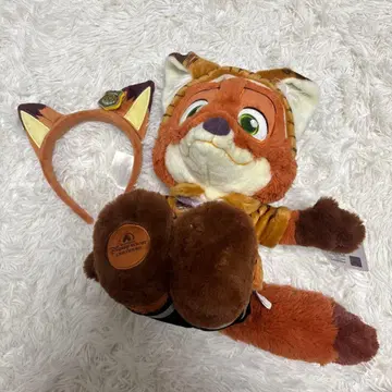 닉 와일드 봉제 인형 머리띠 세트