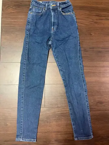 juemi SOMETHING 다크 블루 하이웨스트 데님