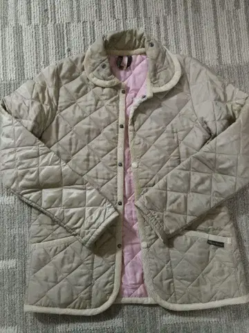 라벤햄 퀼팅 자켓 사이즈 36 베이지