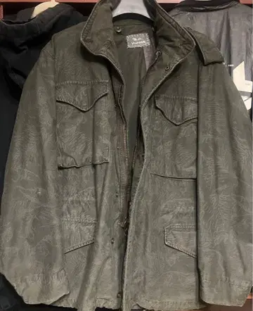 올리브 그린 밀리터리 자켓 론 헤르만 L XL 상당