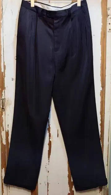 US 구제 의류 극세사 슬랙스 팬츠 블랙 w32