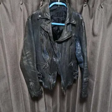 가죽 싱글 라이더 다크 그레이