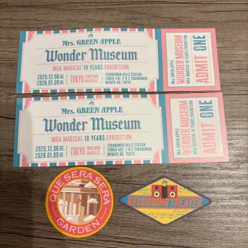 Mrs. GREEN APPLE Wonder Museum 입장권 스티커