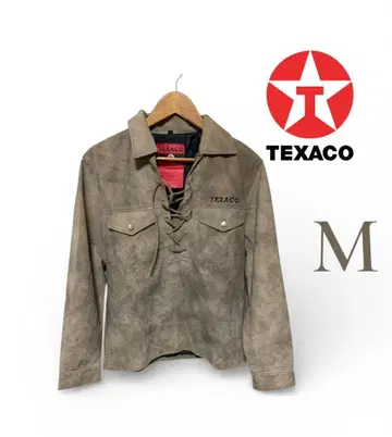 TEXACO 레이스업 셔츠 M 베이지