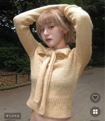 haku 2way 알파카 니트