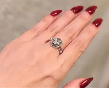 아쉬페 프랑스 빈티지풍 페어 쉐이프 크리스탈 반지 16호