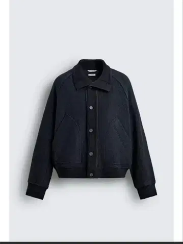 리브 옷깃 절개 자켓 zara