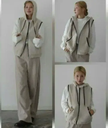 시마무라 hideka 보아 후디 베스트 LL 사이즈