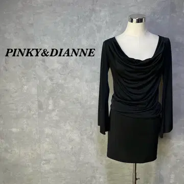 핑키&다이앤 원피스 미니 드레이프 파티 블랙 2550