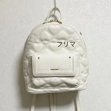 Samantha Vega 사만사베가 하트 퀼트 백팩 화이트