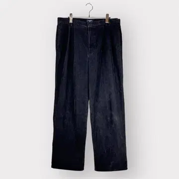 다크 그레이 코듀로이 와이드 팬츠