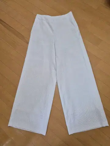 SHIPS 코듀로이 와이드 팬츠 화이트