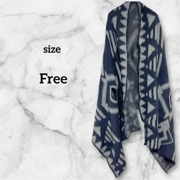 [새상품급] Michael Stars 노르딕 무늬 기하학 패턴 스톨 판초