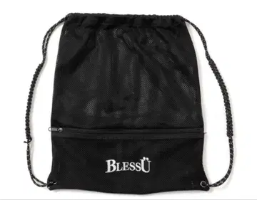 BlessU 메쉬 드로 스트링 백 블랙
