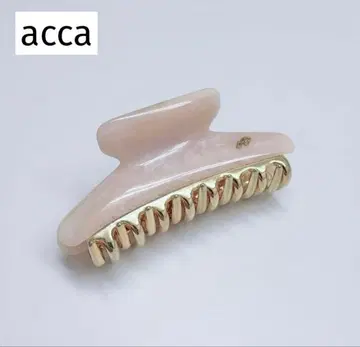 acca 핑크 골드 헤어 클립 중형