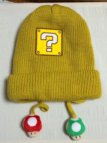 USJ 마리오 니트 모자 물음표 블록 캡 유니버설 스튜디오 재팬