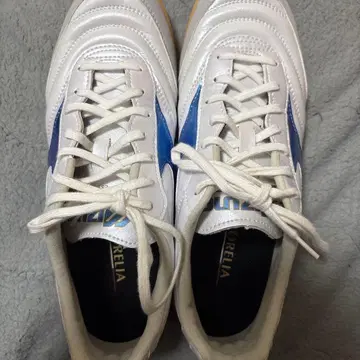 MORELIA 풋살화 화이트/블루 새상품